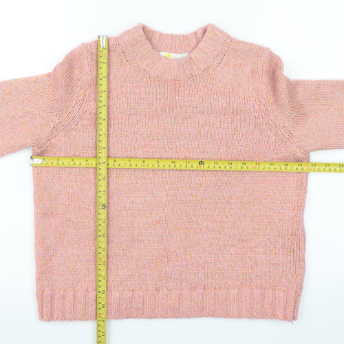 Boden Women Pink Wool Blend Crew Neck Jumper UK 6