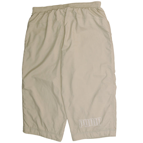 Puma Men Beige Lightweight Jogger Trousers L Sports Activewear