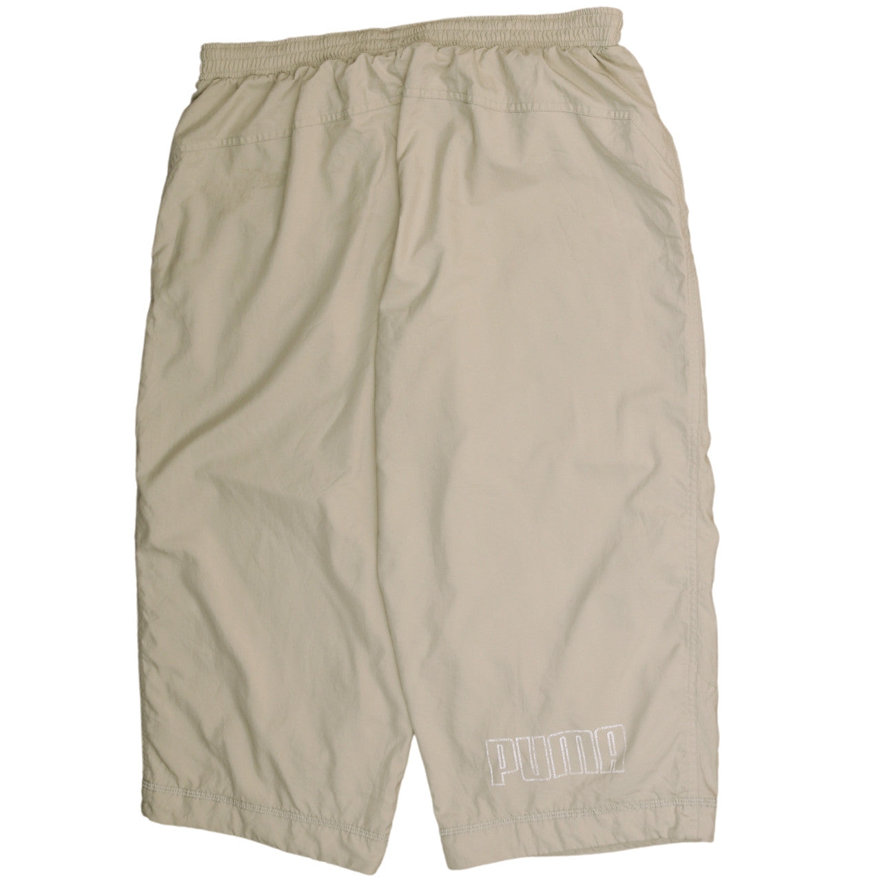 Puma Men Beige Lightweight Jogger Trousers L Sports Activewear