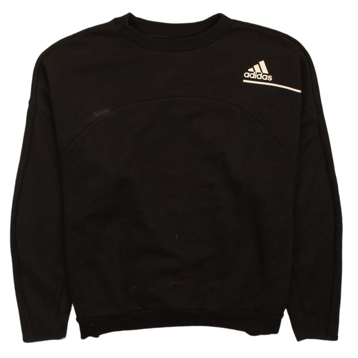 Adidas Men's Black Crew Neck Pullover Sweatshirt Size L