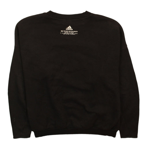 Adidas Men's Black Crew Neck Pullover Sweatshirt Size L