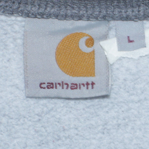 Carhartt Mens Grey L Crew Neck Pullover Sweatshirt Heavyweight