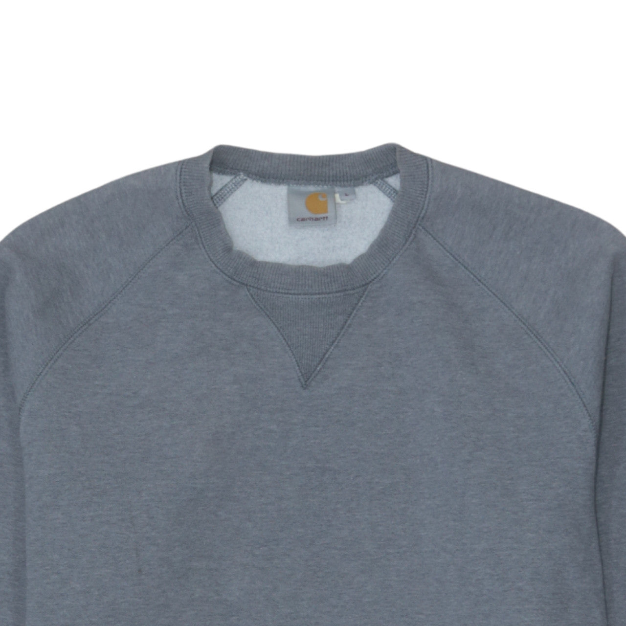 Carhartt Mens Grey L Crew Neck Pullover Sweatshirt Heavyweight