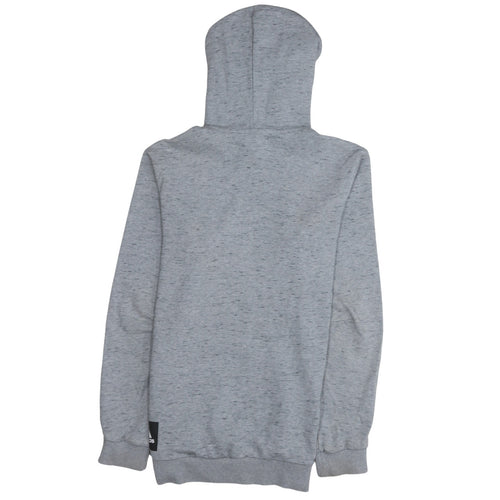 Adidas Men's Grey Pullover Hoodie Size S with Logo Design