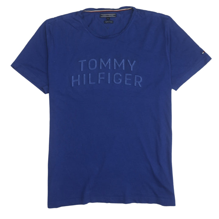 Tommy Hilfiger Men's Blue XL Organic Cotton Crew Neck T-Shirt