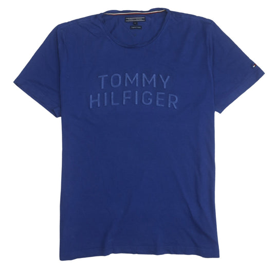 Tommy Hilfiger Men's Blue XL Organic Cotton Crew Neck T-Shirt