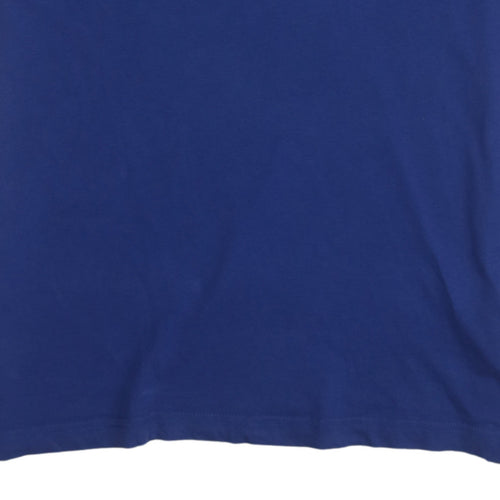 Tommy Hilfiger Men's Blue XL Organic Cotton Crew Neck T-Shirt