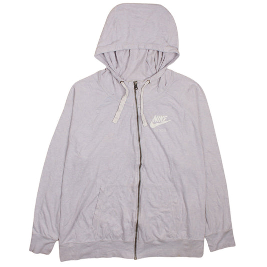 Nike Men's Grey 3XL Full Zip Hoodie Lightweight Sportswear