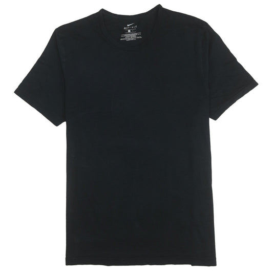 Nike Men Black Dri-FIT Crew Neck Short Sleeve T-Shirt Size L