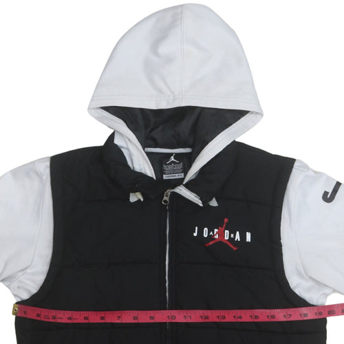 Jordan Boys Black Hooded Therma-Fit Puffer Jacket 12-13 Years