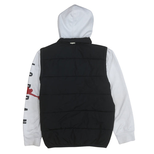 Jordan Boys Black Hooded Therma-Fit Puffer Jacket 12-13 Years