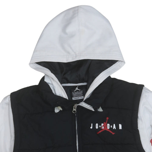 Jordan Boys Black Hooded Therma-Fit Puffer Jacket 12-13 Years