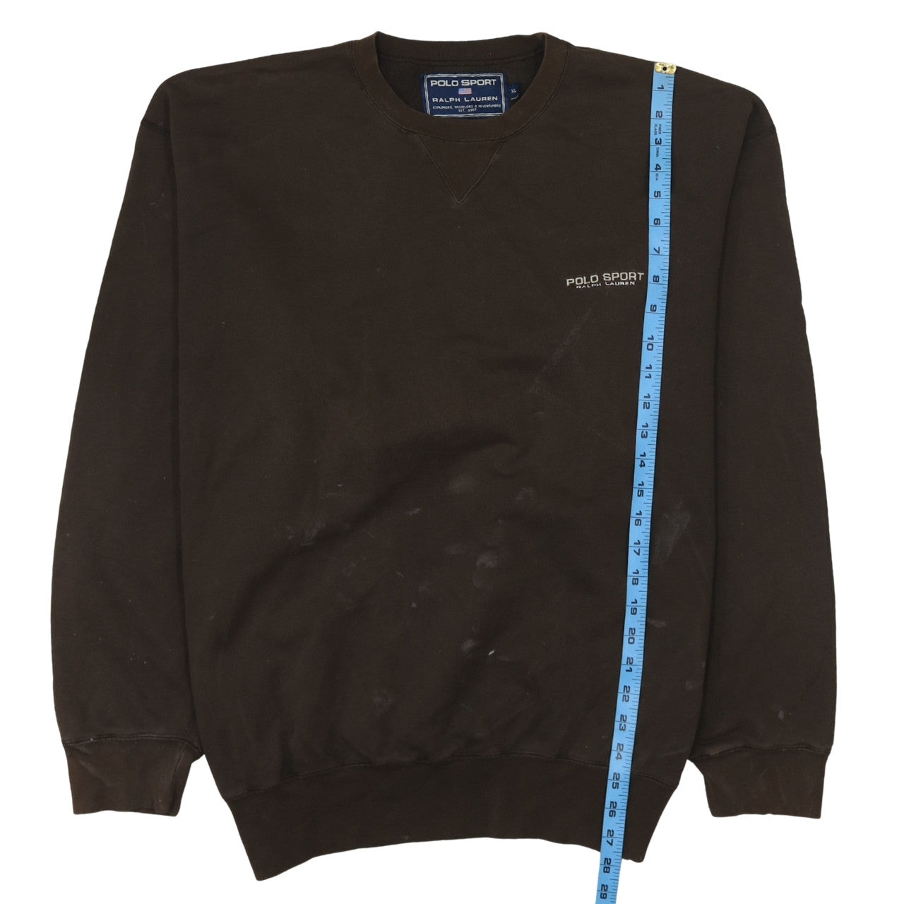 Polo Sport Ralph Lauren Men’s Brown XL Crew Neck Sweatshirt Vintage