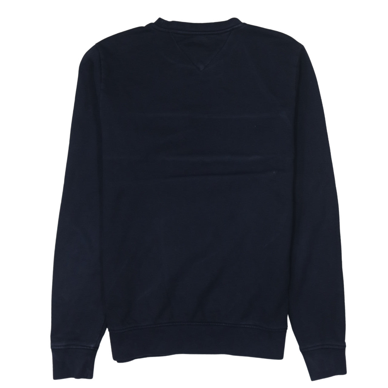 Tommy Hilfiger Men’s Blue Small Pullover Sweatshirt Logo Crew Neck