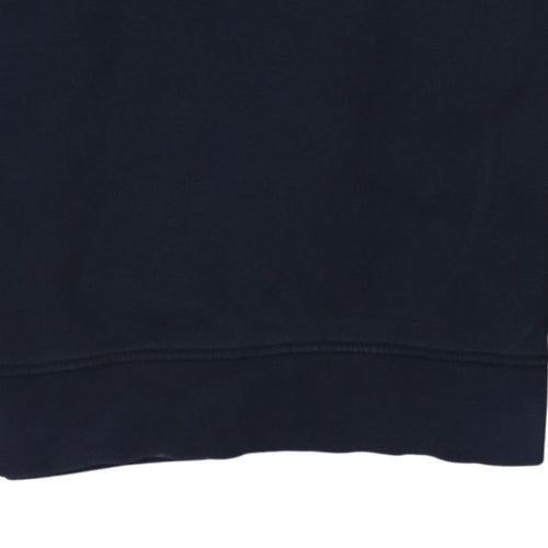 Tommy Hilfiger Men’s Blue Small Pullover Sweatshirt Logo Crew Neck