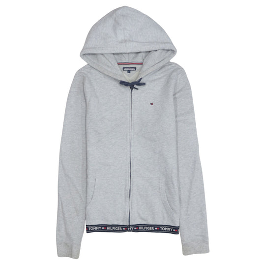 Tommy Hilfiger Women’s Grey Full Zip Hoodie Size S Cotton Blend