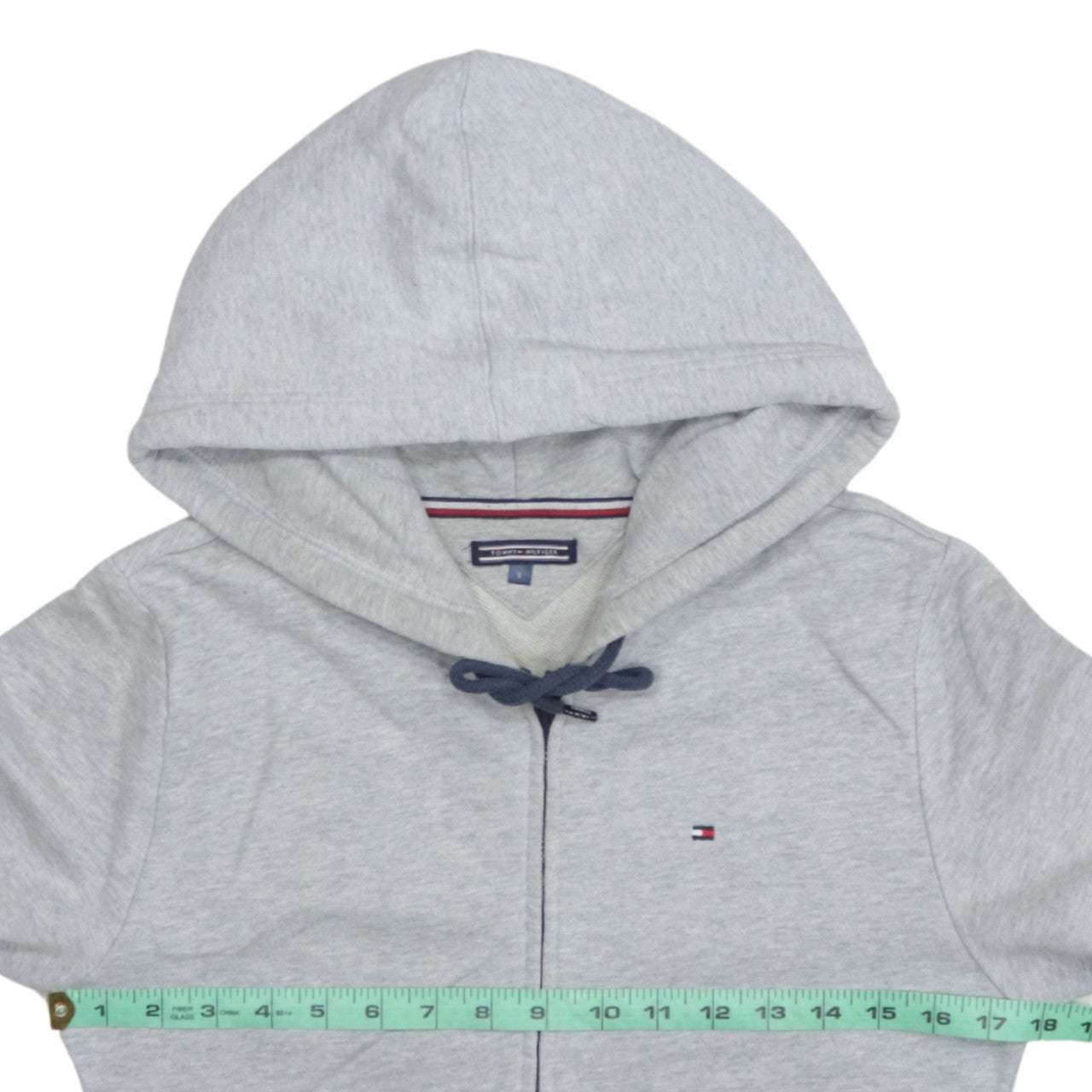 Tommy Hilfiger Women’s Grey Full Zip Hoodie Size S Cotton Blend