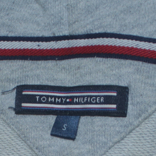 Tommy Hilfiger Women’s Grey Full Zip Hoodie Size S Cotton Blend