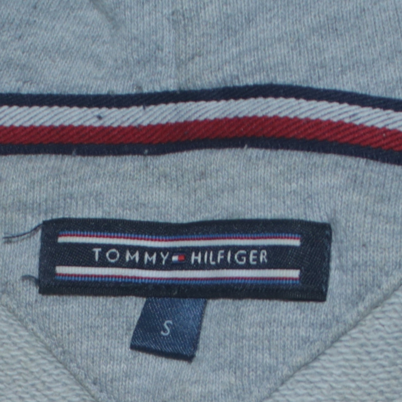 Tommy Hilfiger Women’s Grey Full Zip Hoodie Size S Cotton Blend