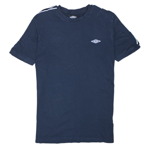 Umbro Men’s Blue Short Sleeve Crew Neck Cotton Sports T-Shirt Size M