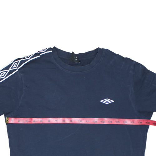 Umbro Men’s Blue Short Sleeve Crew Neck Cotton Sports T-Shirt Size M