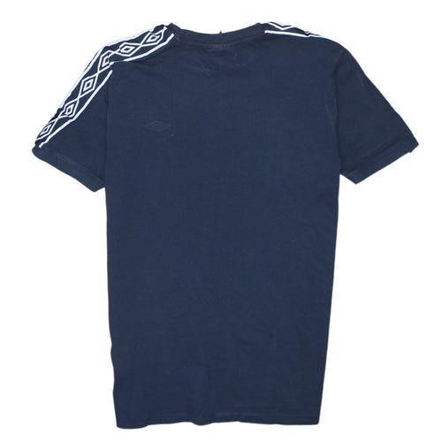 Umbro Men’s Blue Short Sleeve Crew Neck Cotton Sports T-Shirt Size M