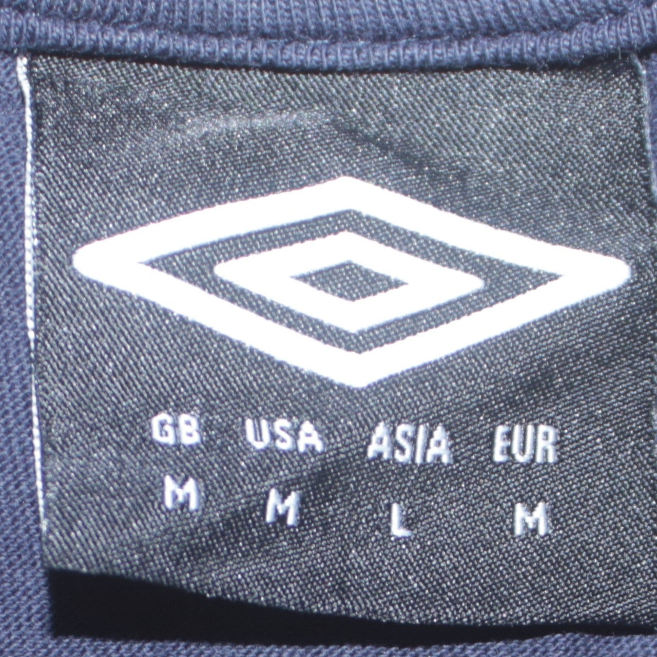 Umbro Men’s Blue Short Sleeve Crew Neck Cotton Sports T-Shirt Size M