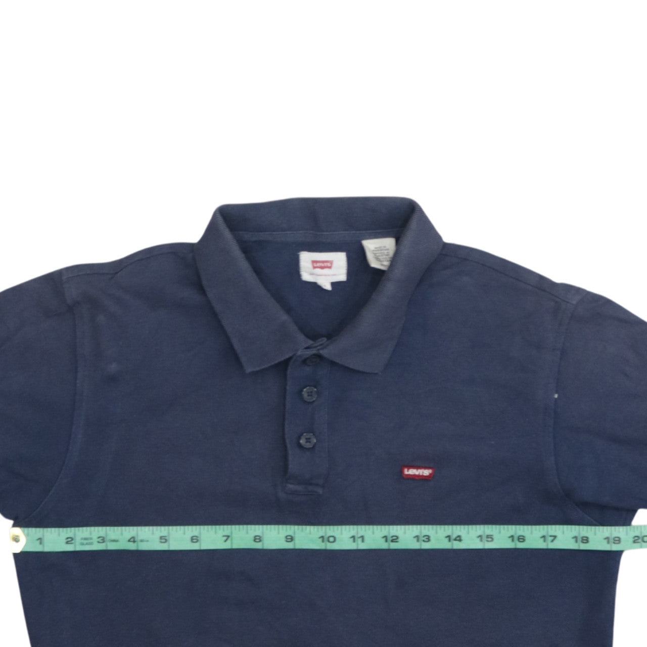 Levi's Men's Blue Polo Shirt Size M Classic Cotton Short Sleeve