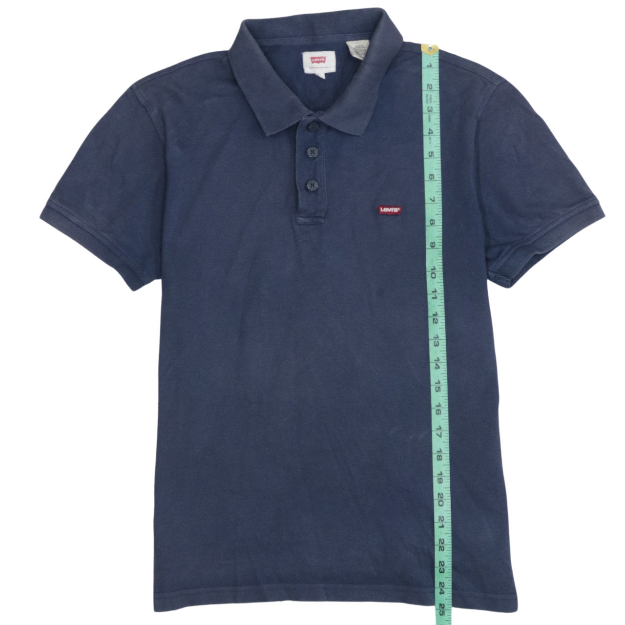 Levi's Men's Blue Polo Shirt Size M Classic Cotton Short Sleeve