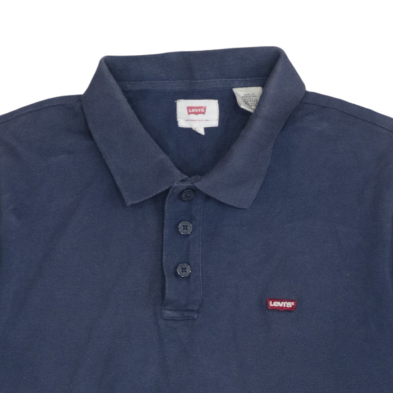 Levi's Men's Blue Polo Shirt Size M Classic Cotton Short Sleeve