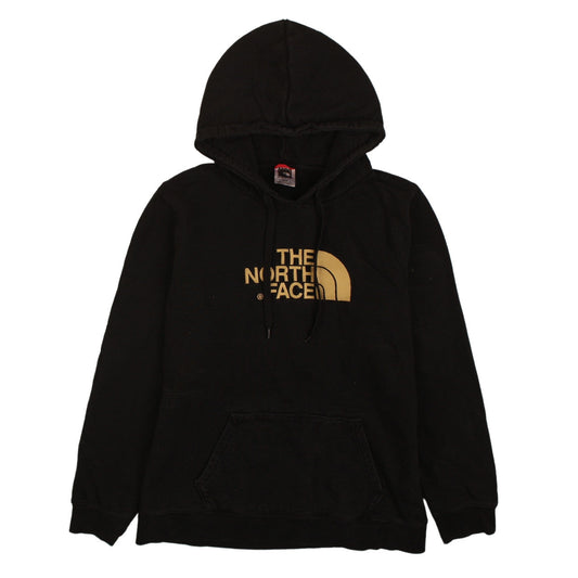 The North Face Womens Black XL Pullover Hoodie with Gold Logo