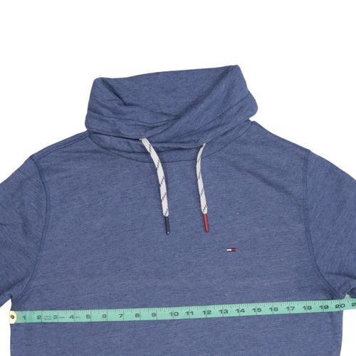 Hilfiger Denim Men's Blue High Neck Pullover Sweatshirt M