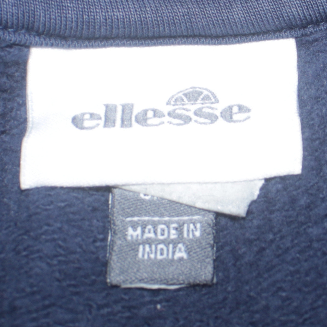 Ellesse Men Blue L Pullover Crew Neck Logo Sweatshirt