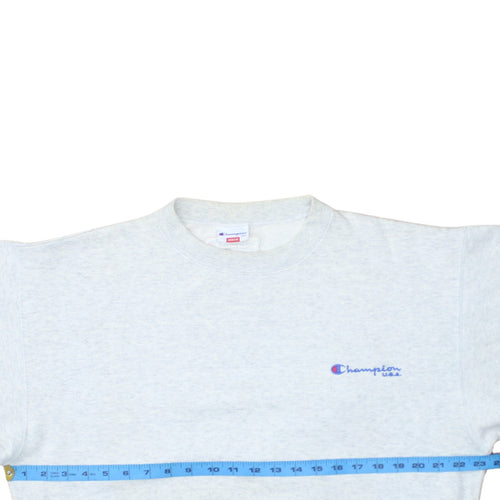 Champion USA Men's Grey Medium Crew Neck Pullover Sweatshirt