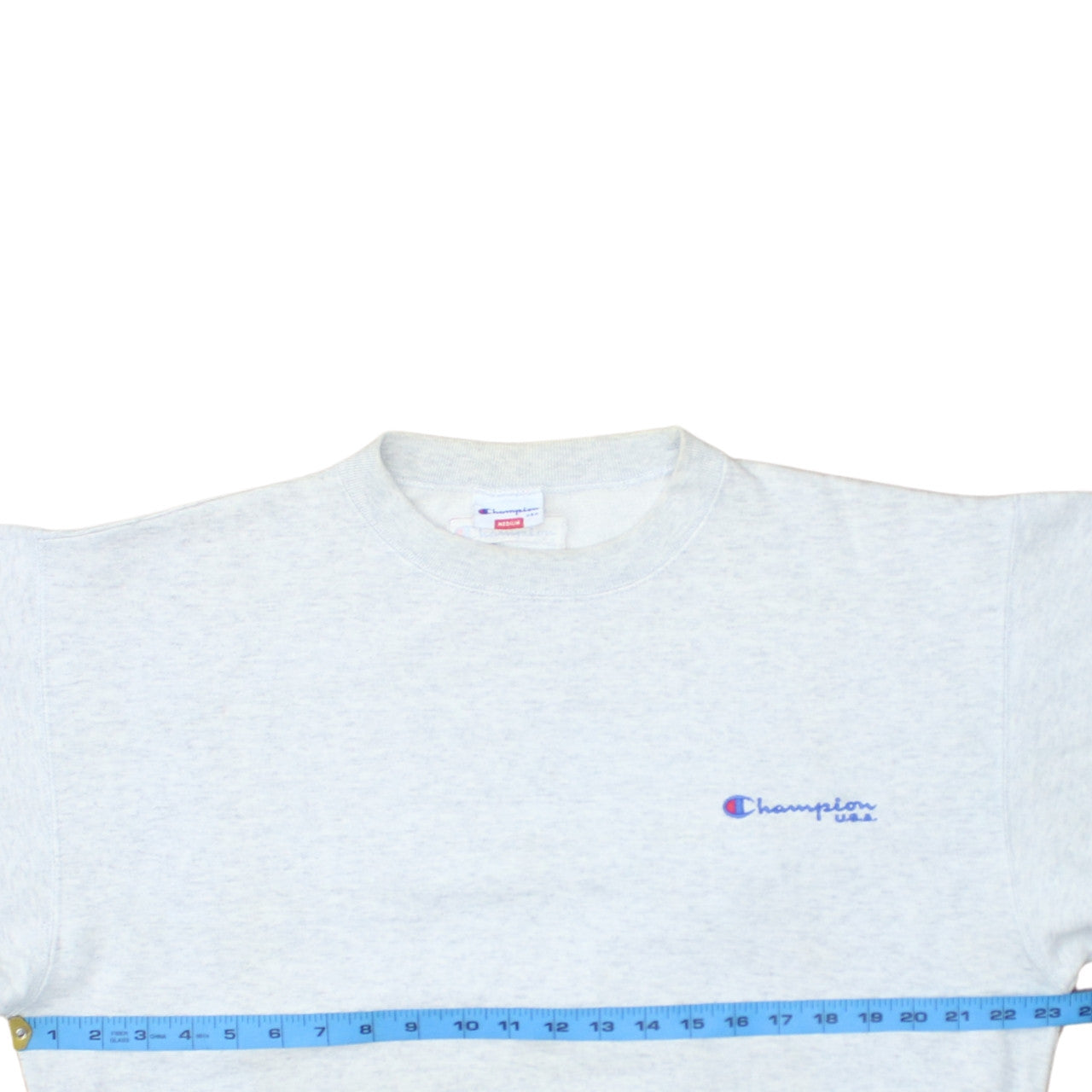Champion USA Men's Grey Medium Crew Neck Pullover Sweatshirt