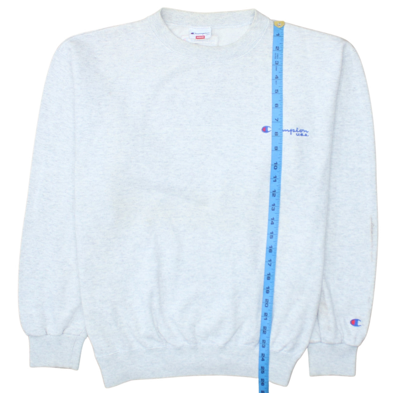 Champion USA Men's Grey Medium Crew Neck Pullover Sweatshirt