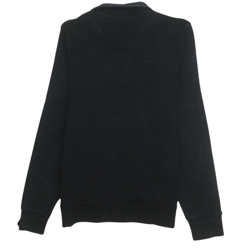 Lacoste Men's Black Cotton 1/4 Zip Sweatshirt Size M