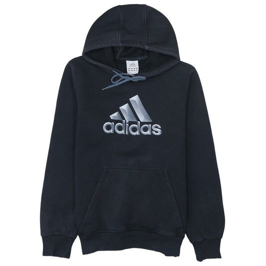 Adidas Men's Black Pullover Hoodie Medium Logo Fleece Sweatshirt