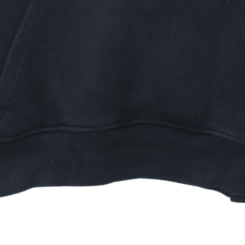 Adidas Men's Black Pullover Hoodie Medium Logo Fleece Sweatshirt