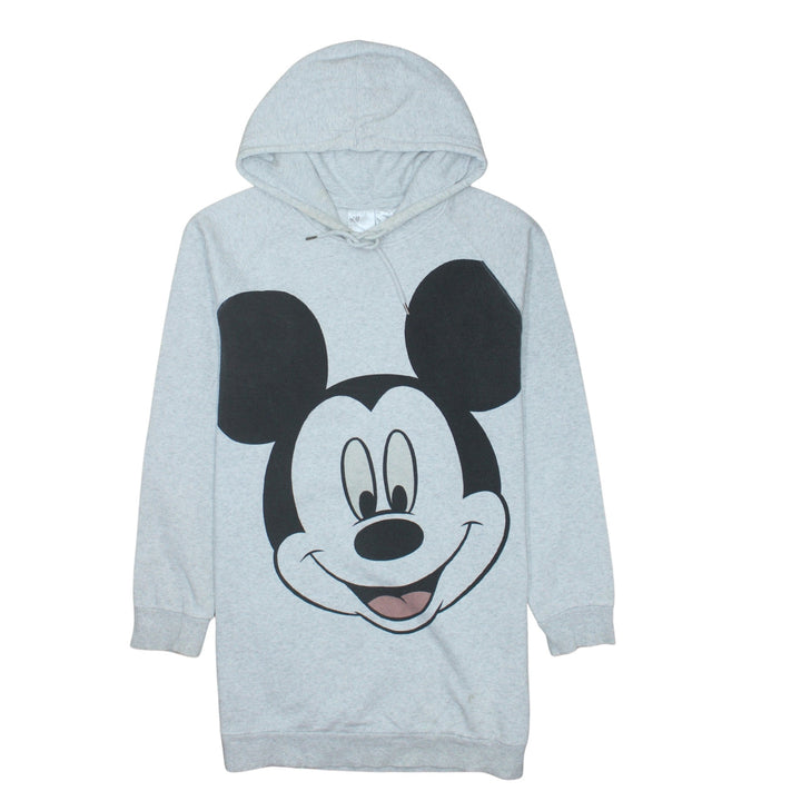H&M Disney Women Grey Mickey Mouse Hoodie Size 10 Pullover