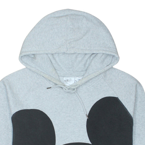 H&M Disney Women Grey Mickey Mouse Hoodie Size 10 Pullover