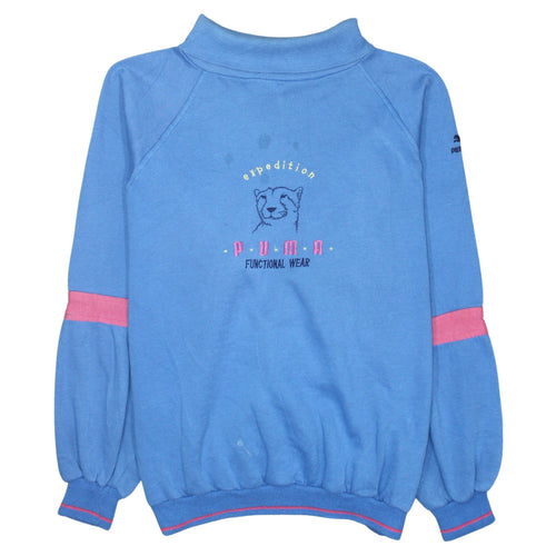 Puma Women Blue XL Expedition Functional Wear Sweatshirt Pullover