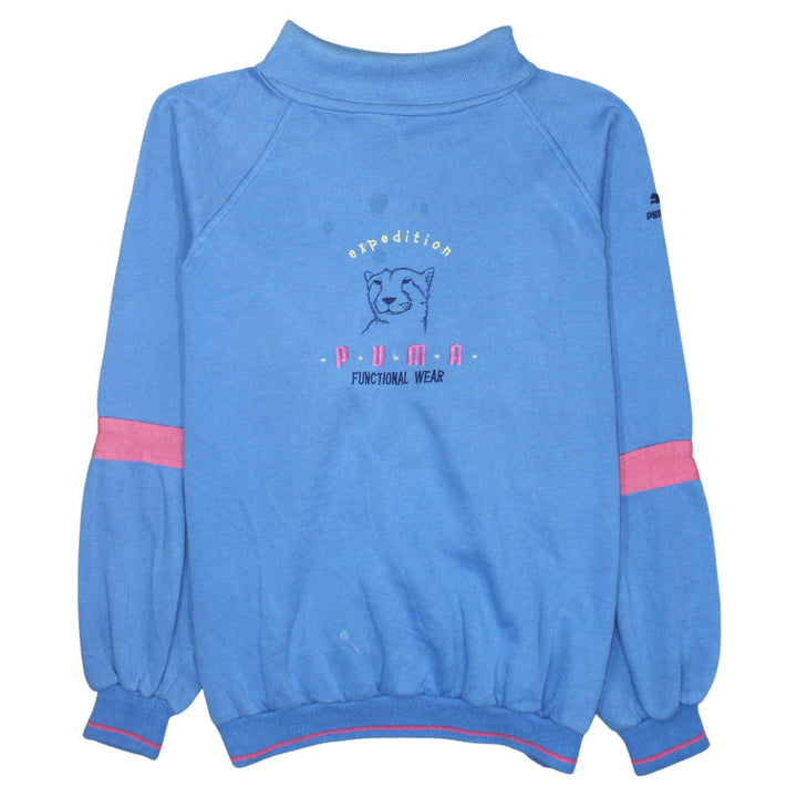 Puma Women Blue XL Expedition Functional Wear Sweatshirt Pullover