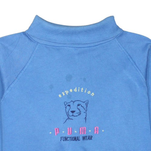Puma Women Blue XL Expedition Functional Wear Sweatshirt Pullover