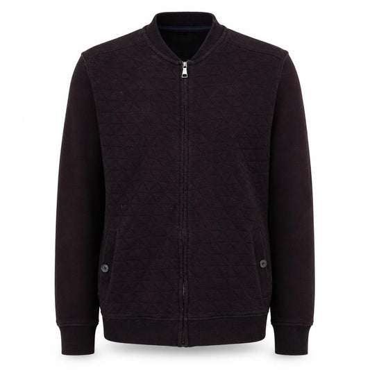 Front view of Marks & Spencer Men's Brown Quilted Full Zip Jacket L