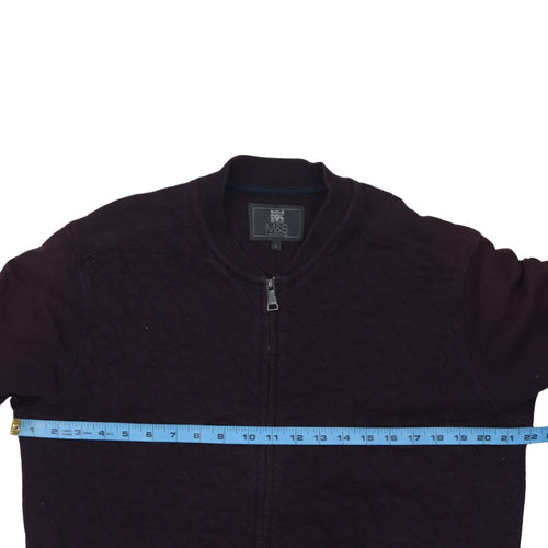 Marks and Spencer Men's Brown Quilted Full Zip Jacket L