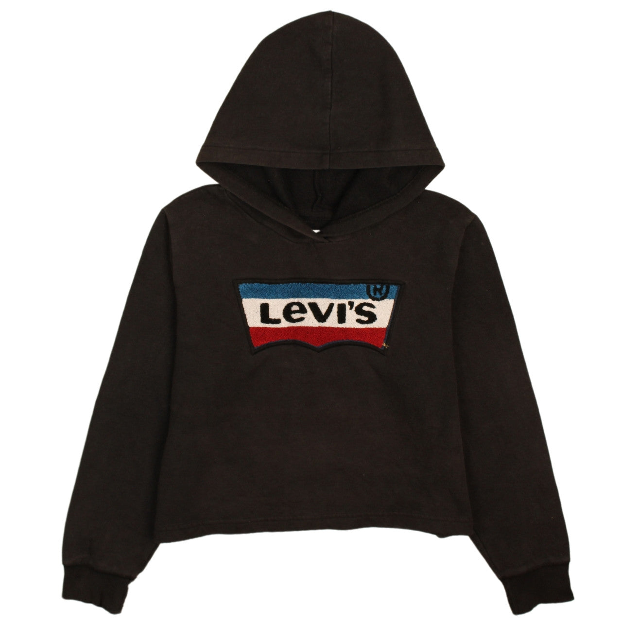 Levi's Girls Black Hooded Pullover Sweatshirt XL 13-15 Years Logo Design