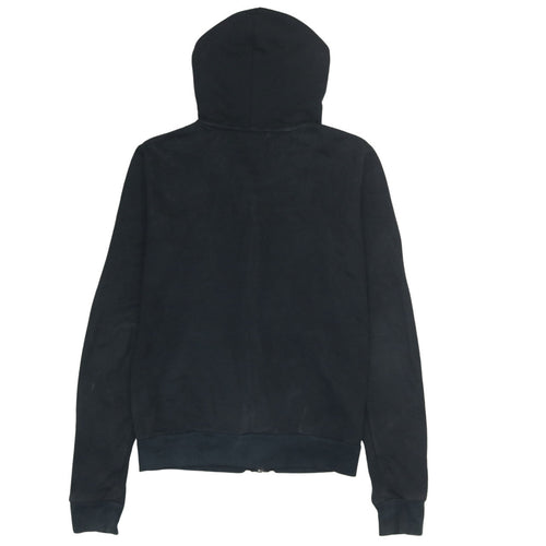 Puma Womens Black Full Zip Hoodie Sweatshirt L Logo Print Casual