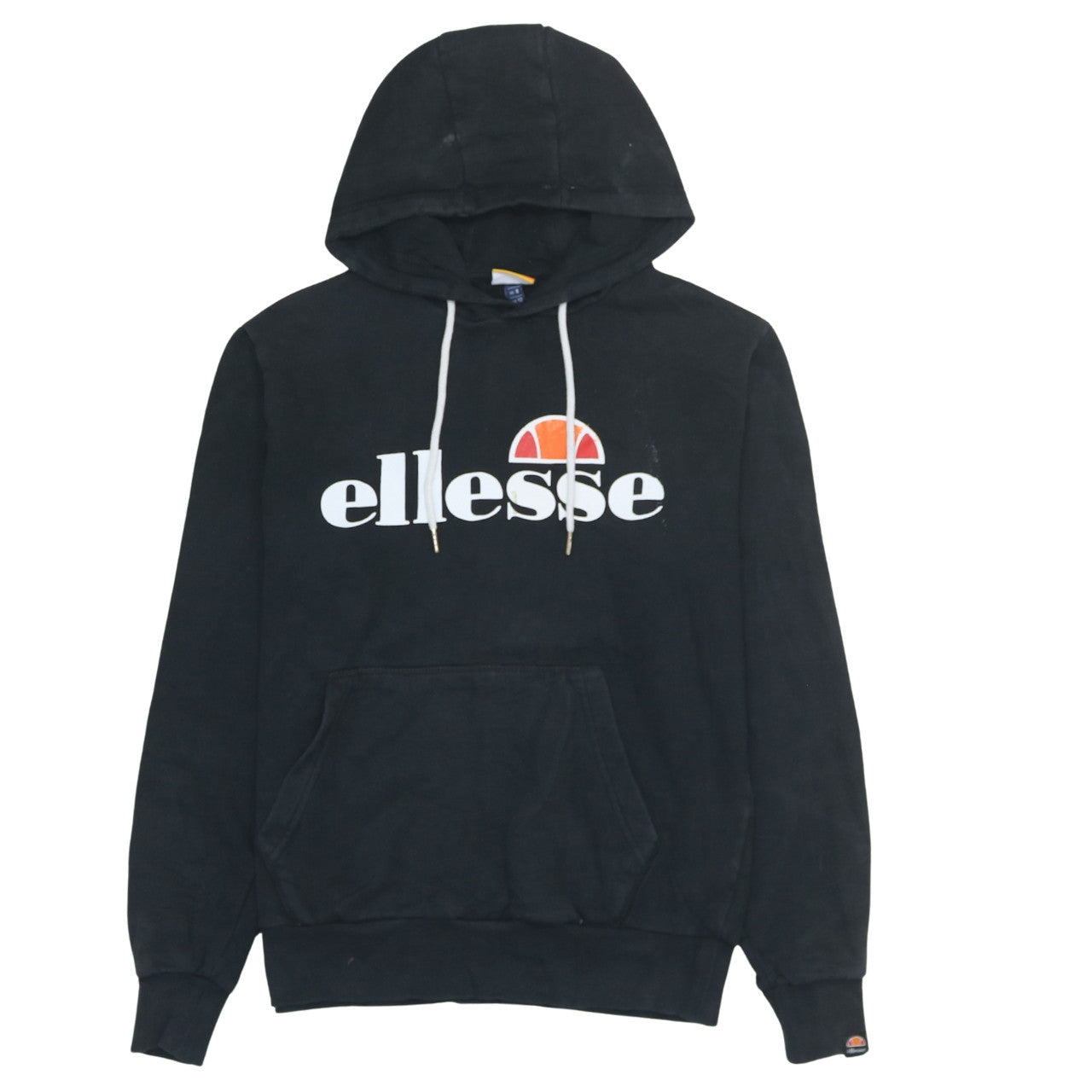 Ellesse Womens Black Hoodie UK 12 Pullover Logo Sweatshirt