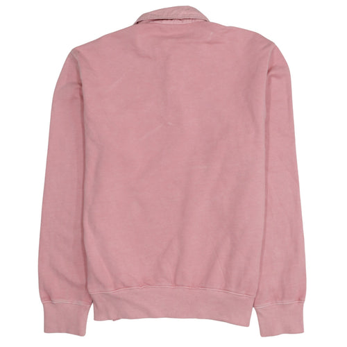 Carhartt Men’s Pink Collared Henley Sweatshirt Size S
